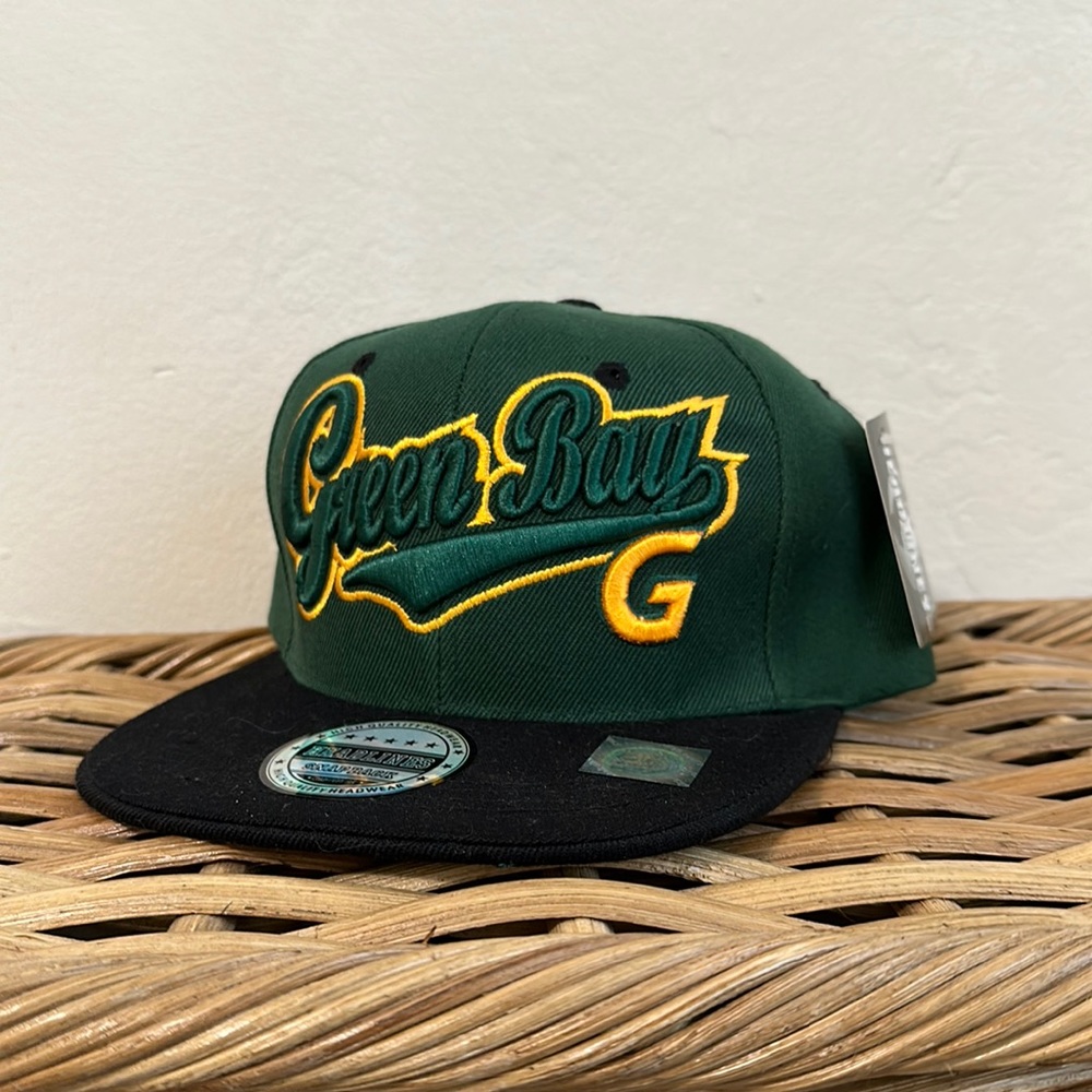 Green Bay hat cap flat bill SnapBack